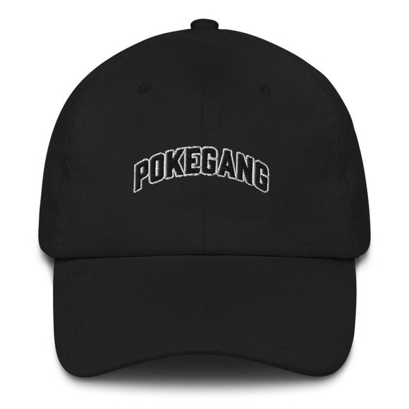 PokeGang Unisex Dan Black Antique Buckle 100% Chino Cotton Twill Hat main image 4